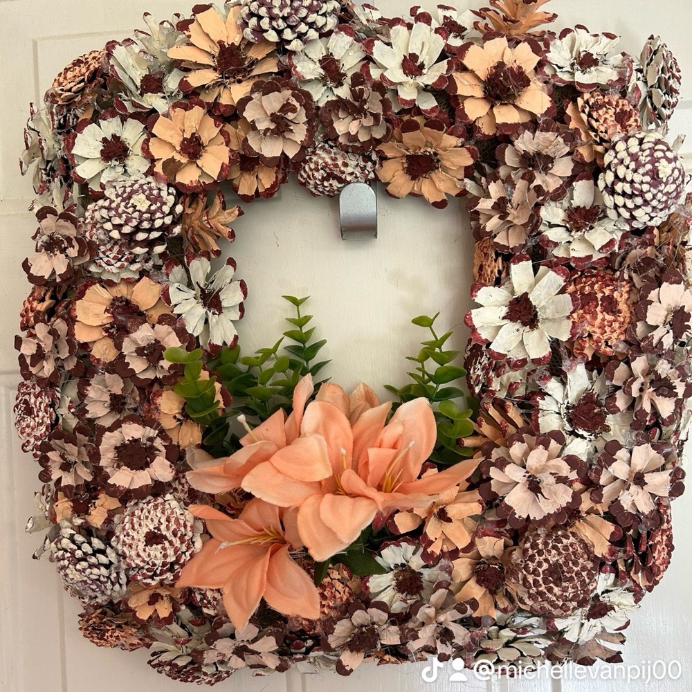 Pinecone wreath
